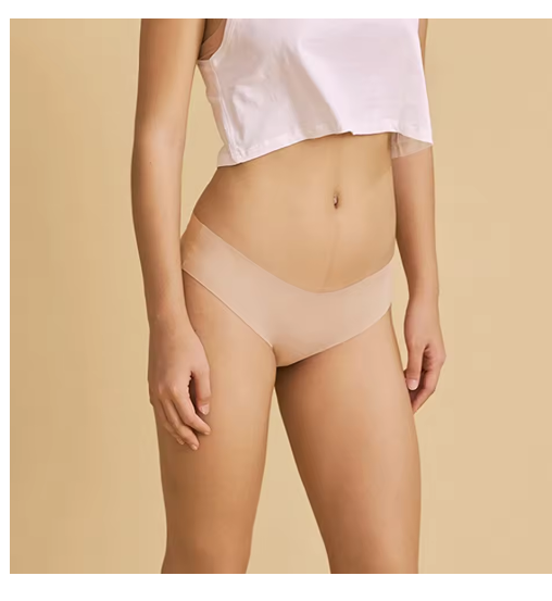3 Pcs Set Seamless Panties for Women Breathable Low Waist Sexy Underwear Solid Silk Briefs Invisible Seamless Panties Woman