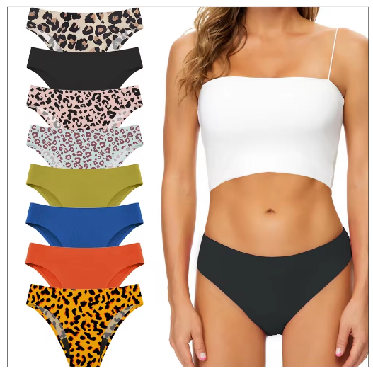 Teenagers Seamless Swimwear Menstrual Panties 4-Layer Leakproof Gilrs Bikini Fast Absorption Summer Beachwear Period Swimsuits