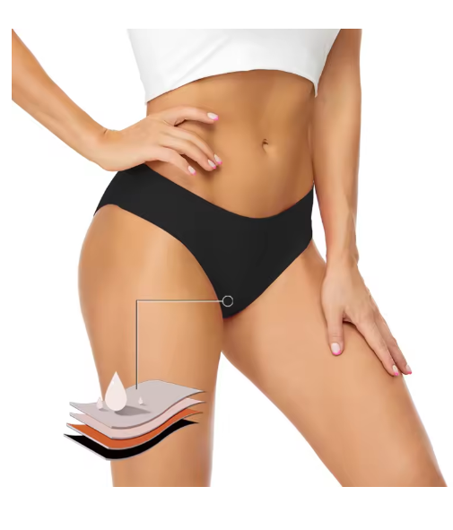 Teenagers Seamless Swimwear Menstrual Panties 4-Layer Leakproof Gilrs Bikini Fast Absorption Summer Beachwear Period Swimsuits