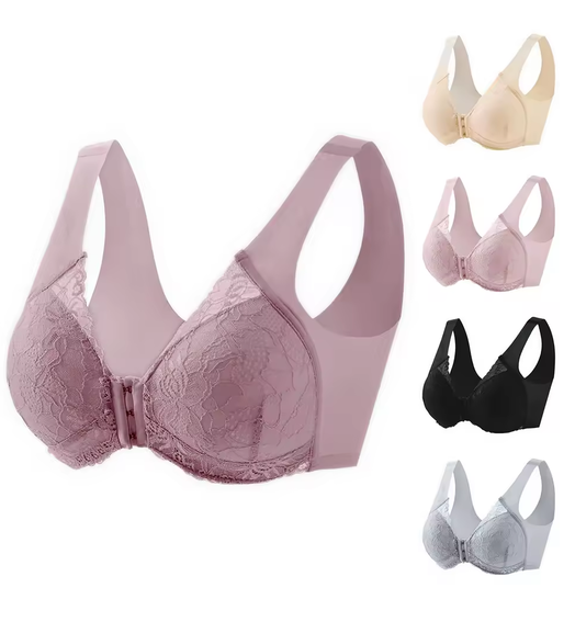 Women Post Surgical surgery Front Open Full Support Recovery Bra non-padded wire free Post Breast Augmentation Operative bra